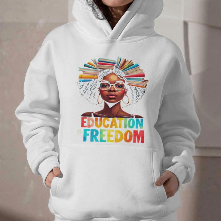 Education Is Freedom Afro Books Graphic Youth Hoodie Education Is Freedom Afro Books Graphic Youth Hoodie