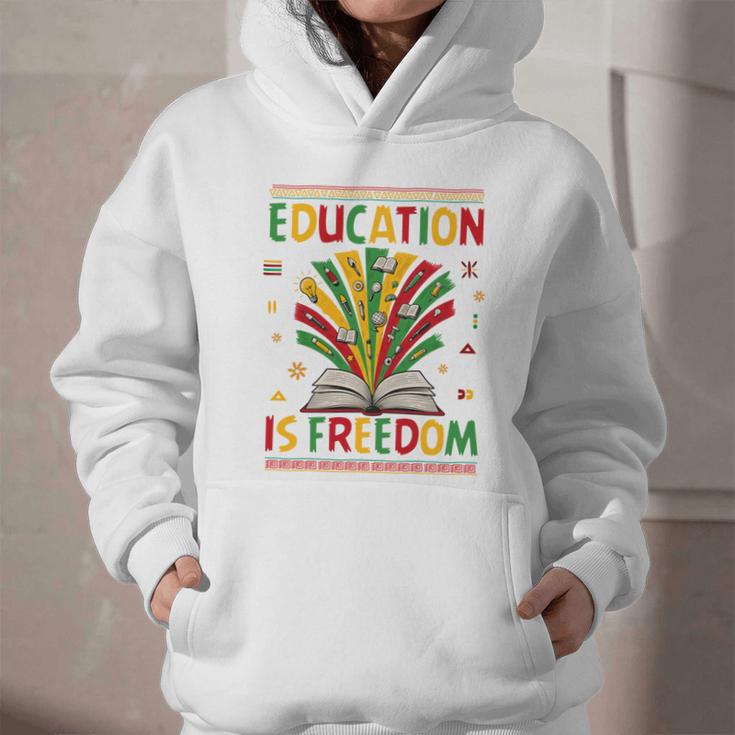 Education Is Freedom Books Lover History Month Graphic Youth Hoodie Education Is Freedom Books Lover History Month Graphic Youth Hoodie