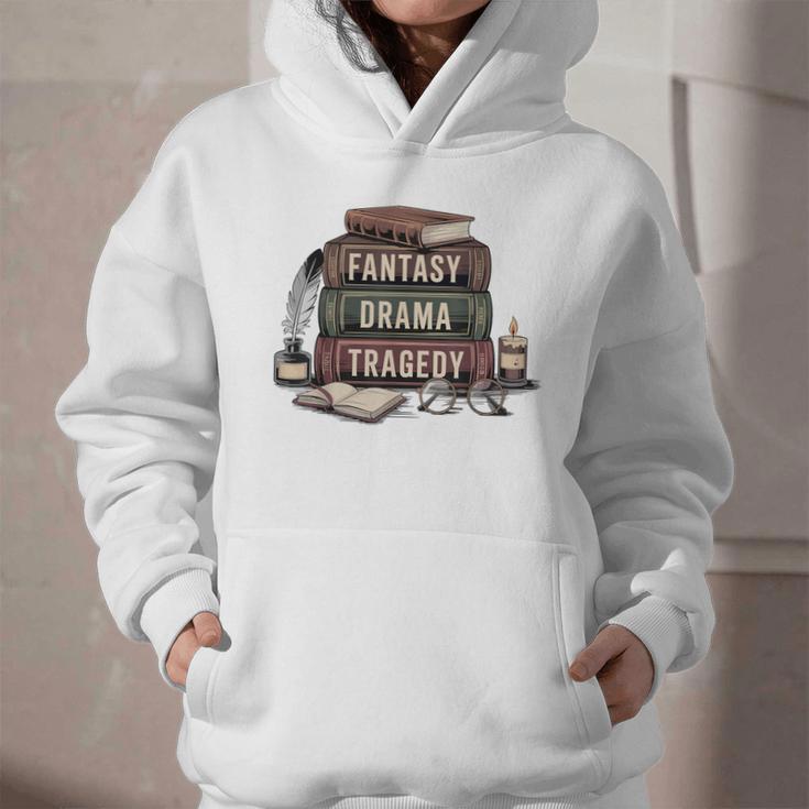 Fantasy Drama Tragedy Gothic Book Lover Bookworm Graphic Youth Hoodie