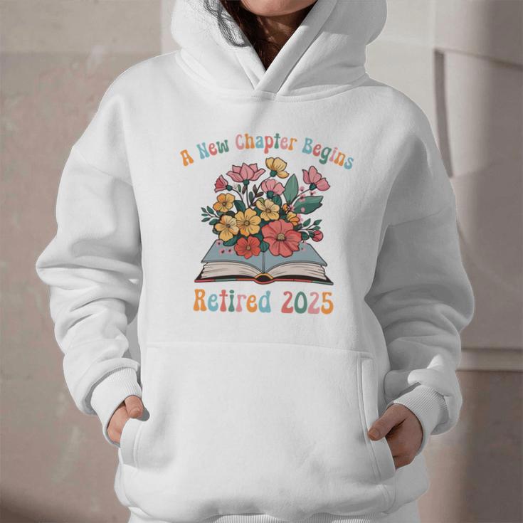 Floral Book Officially Retired 2025 A New Chapter Begins Graphic Youth Hoodie