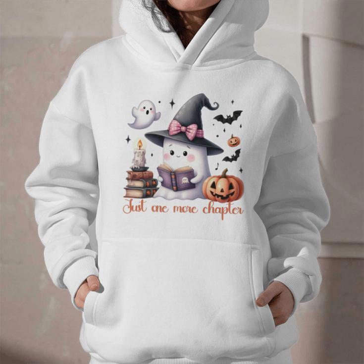 Ghost Reading Book Coquette Bow Halloween Girl Toddler Kid Premium Graphic Youth Hoodie