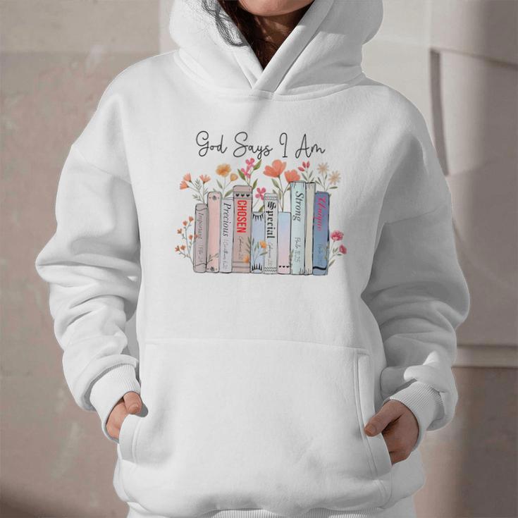 God Says I Am Book Bible Verse Christian Girls Women Graphic Youth Hoodie God Says I Am Book Bible Verse Christian Girls Women Graphic Youth Hoodie