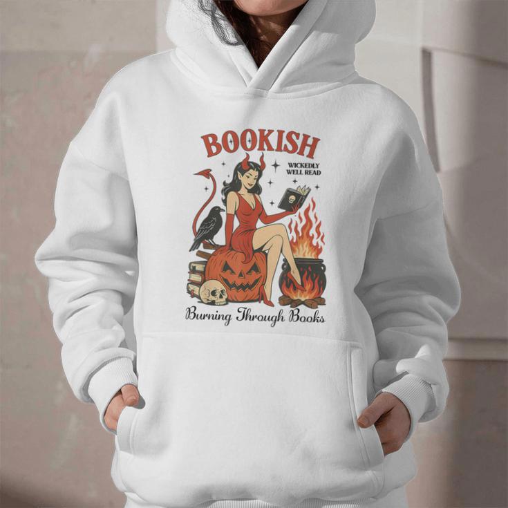 Halloween Bookish Witchy Book Club Hot Girls Read Graphic Youth Hoodie