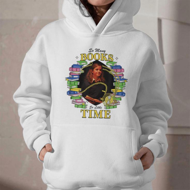 Harry Potter Hermione So Many Books So Little Time Portrait Graphic Youth Hoodie