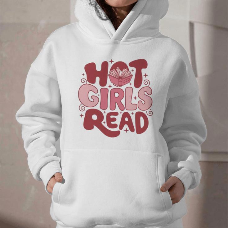 Hot Girls Read Book Lover Feminist Reader Premium Tri-Blend Graphic Youth Hoodie