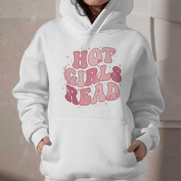 Hot Girls Read Cute Book Lover Reading Club Graphic Youth Hoodie