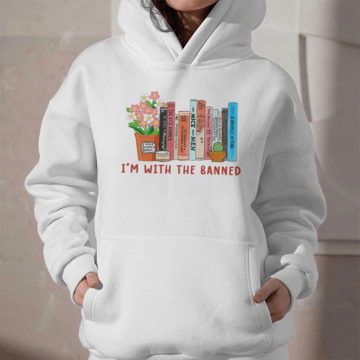 I'm With The Banned Books – Book Lover Librarian Reading Graphic Youth Hoodie