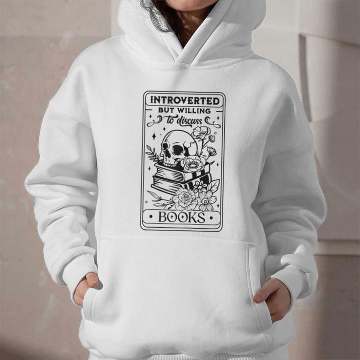 Introverted BUT Willing To Discuss Books Book Lover Graphic Youth Hoodie Introverted BUT Willing To Discuss Books Book Lover Graphic Youth Hoodie