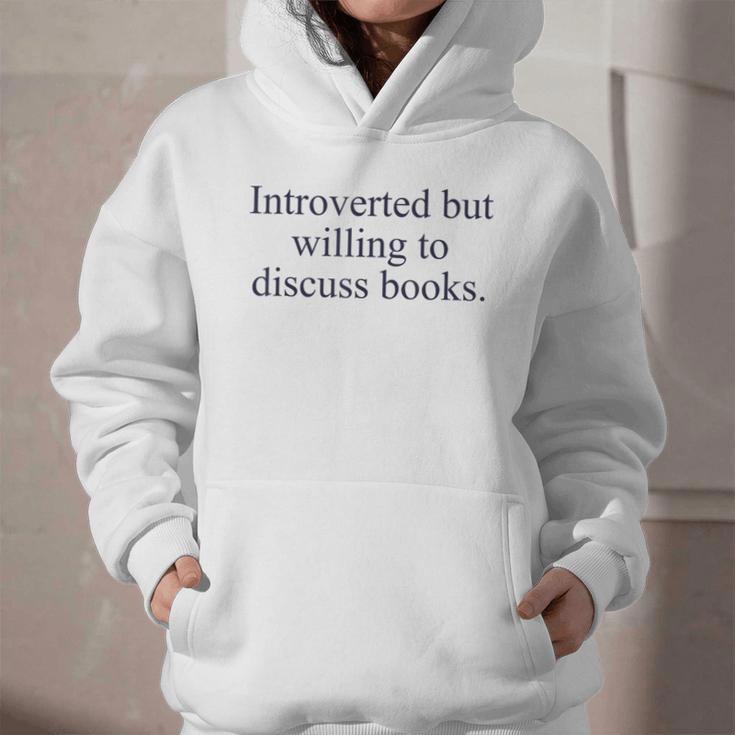 Introverted But Willing To Discuss Books Reading Introvert Graphic Youth Hoodie Introverted But Willing To Discuss Books Reading Introvert Graphic Youth Hoodie