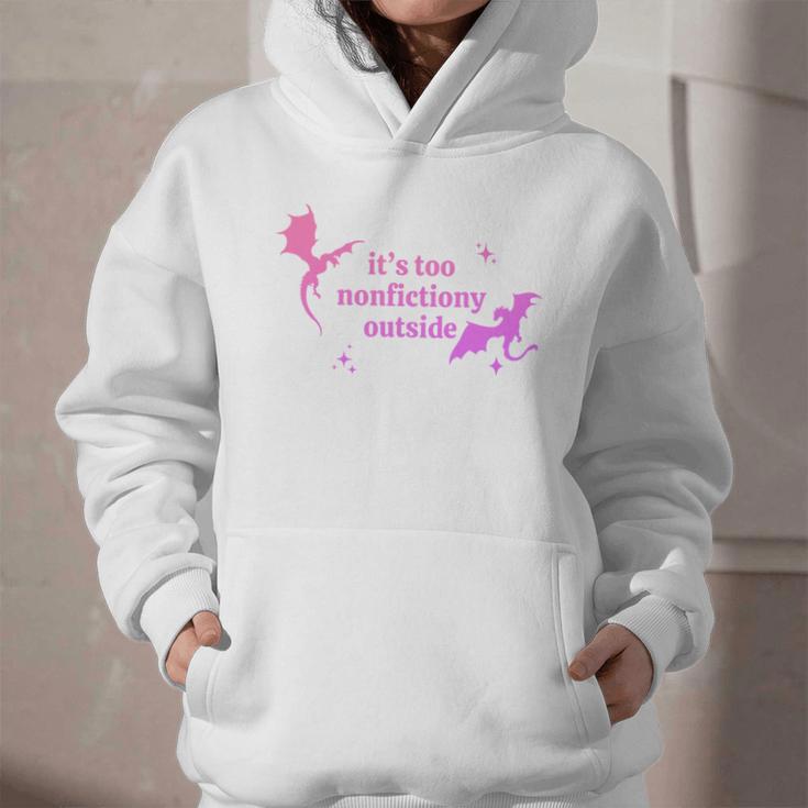 It's Too Nonfictiony Outside Bookish Graphic Youth Hoodie