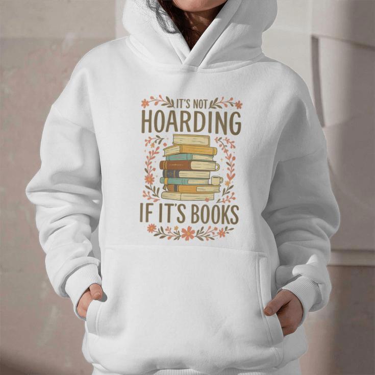 It's Not Hoarding If It's Books Book Lover Graphic Graphic Youth Hoodie