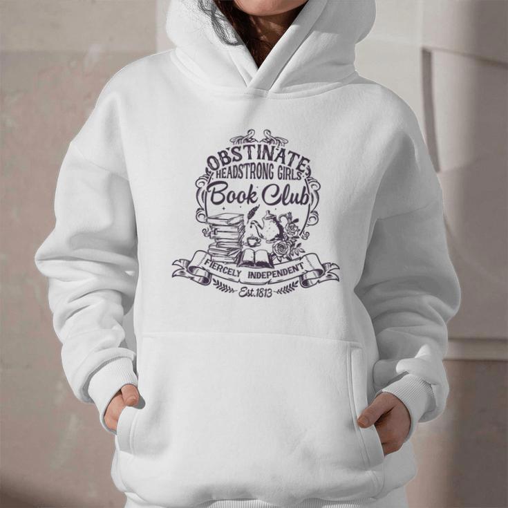 Jane Austen Obstinate Headstrong Girls Book Club Graphic Youth Hoodie