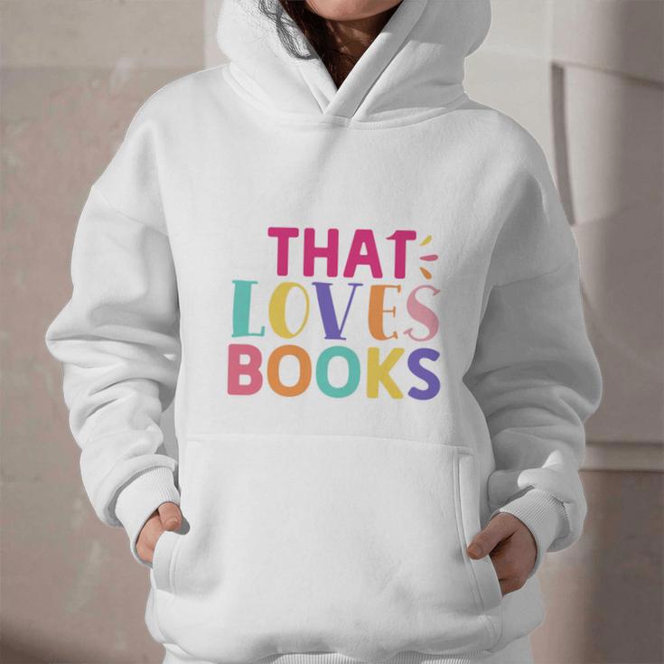Just a Girl Who Loves Books Reader Girls Bookish Women Graphic Youth Hoodie