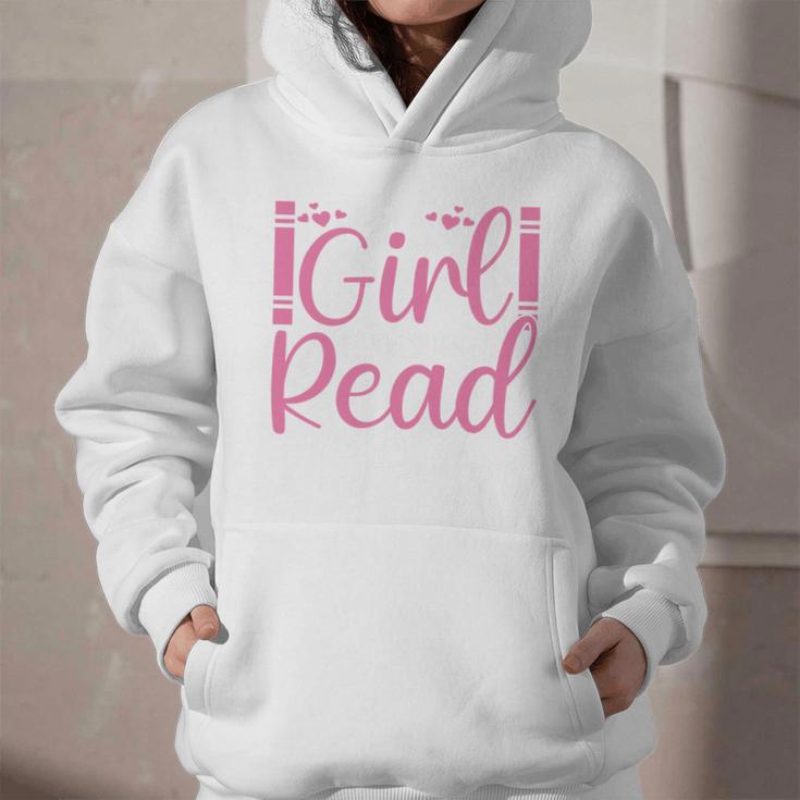 Just A Girl Who Loves To Read Book Lover Reading Books Graphic Youth Hoodie