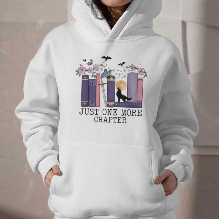 Just One More Chapter Romantasy Book Dragon Bookworm Bookish Graphic Youth Hoodie