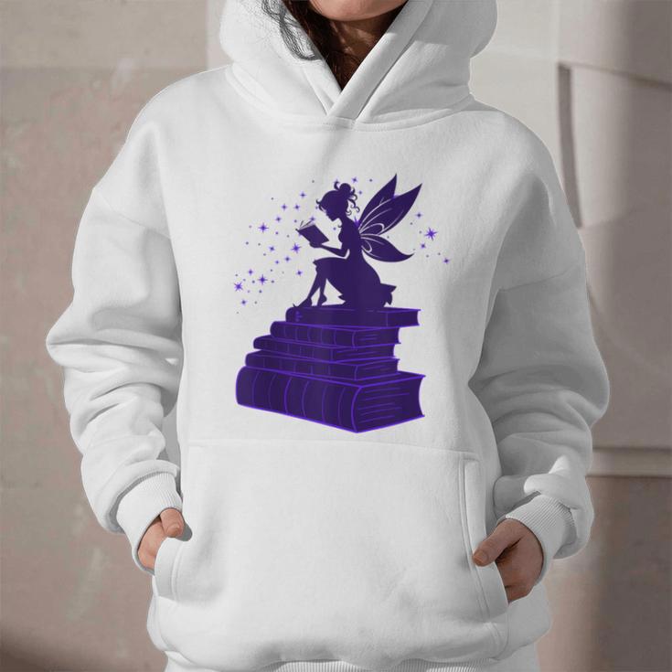Kawaii Fairy Bookish Book Lover Library Read Graphic Youth Hoodie