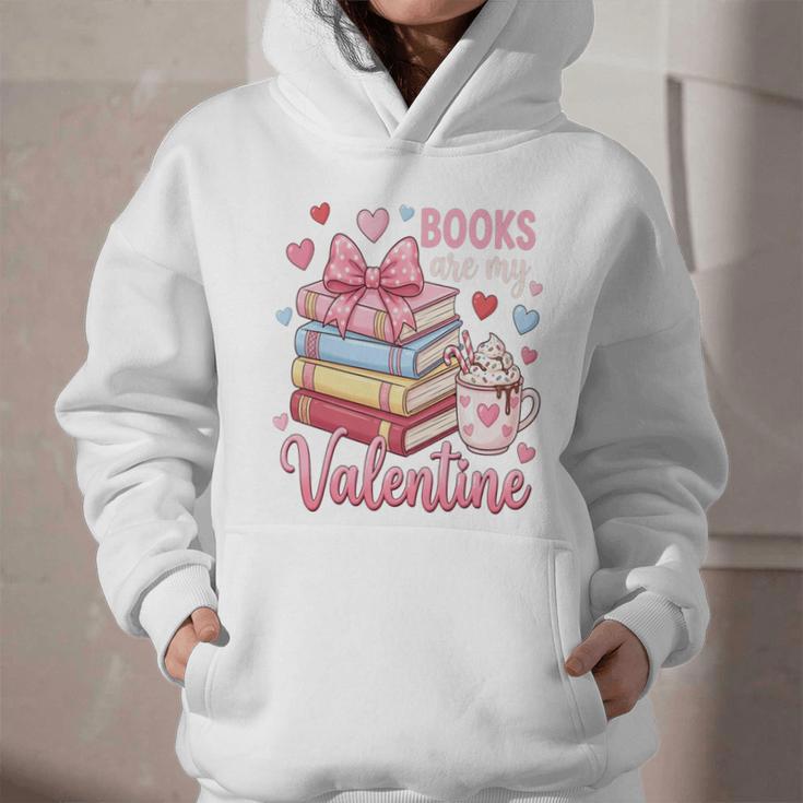 Librarian Books Are My Valentine Teacher Valentines Teach Graphic Youth Hoodie
