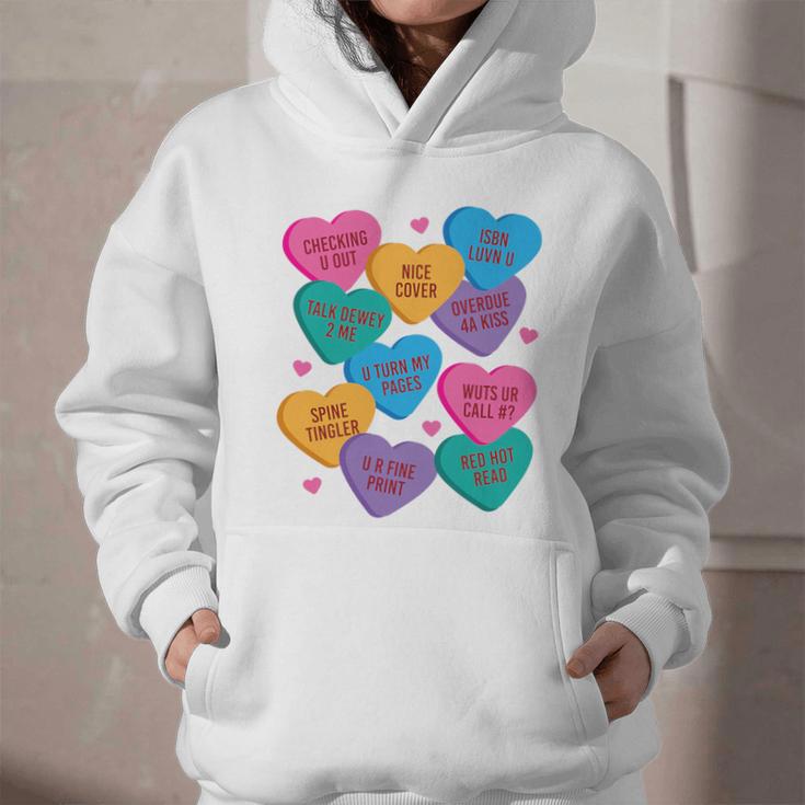 Librarian Shirt Valentines Book Worm Reading Tshirt Premium Tri-Blend Graphic Youth Hoodie