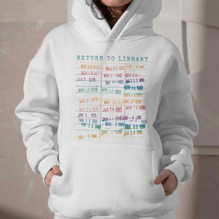 Library Card Vintage Book Due Date Bookish Rainbow Reading Graphic Youth Hoodie Library Card Vintage Book Due Date Bookish Rainbow Reading Graphic Youth Hoodie