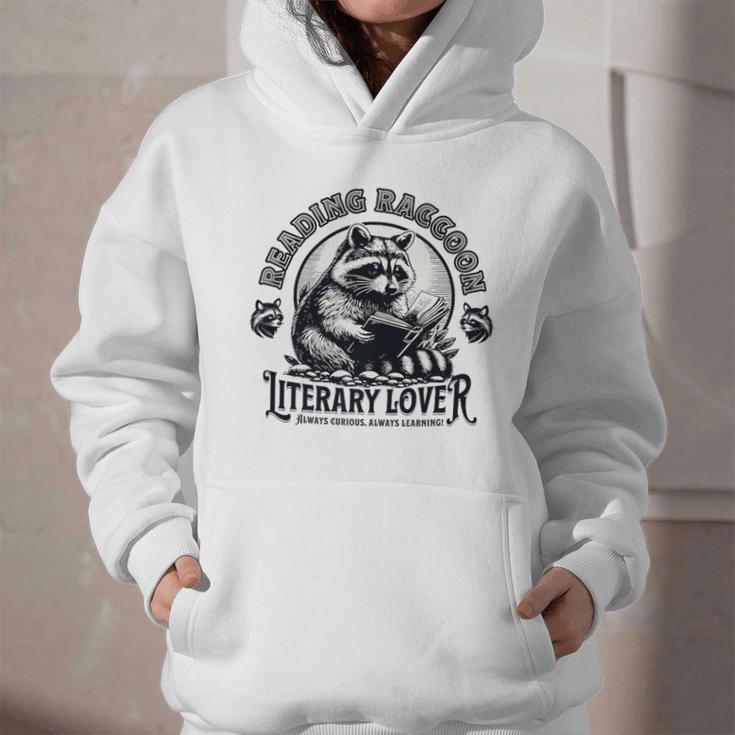 Literary Lover Reading Raccoon Books Premium Graphic Youth Hoodie Literary Lover Reading Raccoon Books Premium Graphic Youth Hoodie