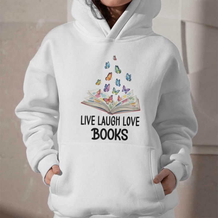 Live Laugh & Love Books Reading Butterfly Book Lover Bookish Premium Graphic Youth Hoodie Live Laugh & Love Books Reading Butterfly Book Lover Bookish Premium Graphic Youth Hoodie