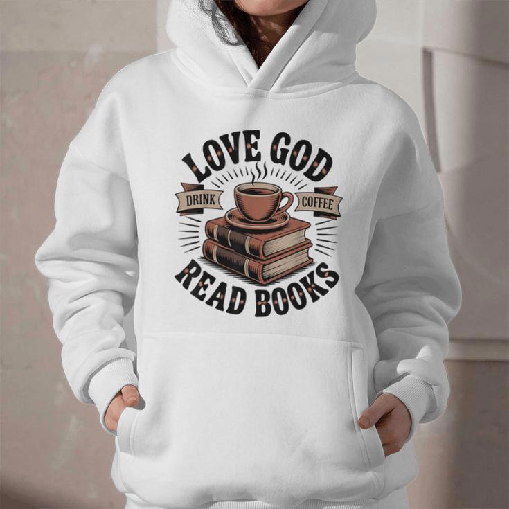 Love God Drink Coffee Read Books – Vintage Spiritual Reading Graphic Youth Hoodie Love God Drink Coffee Read Books – Vintage Spiritual Reading Graphic Youth Hoodie