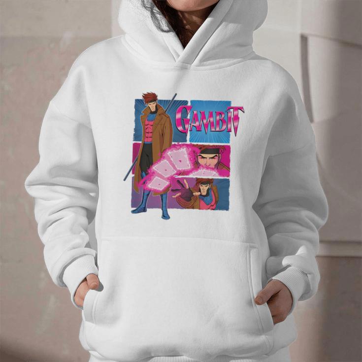 Marvel X-Men '97 Vintage Classic Gambit Comic Book Panels Graphic Youth Hoodie