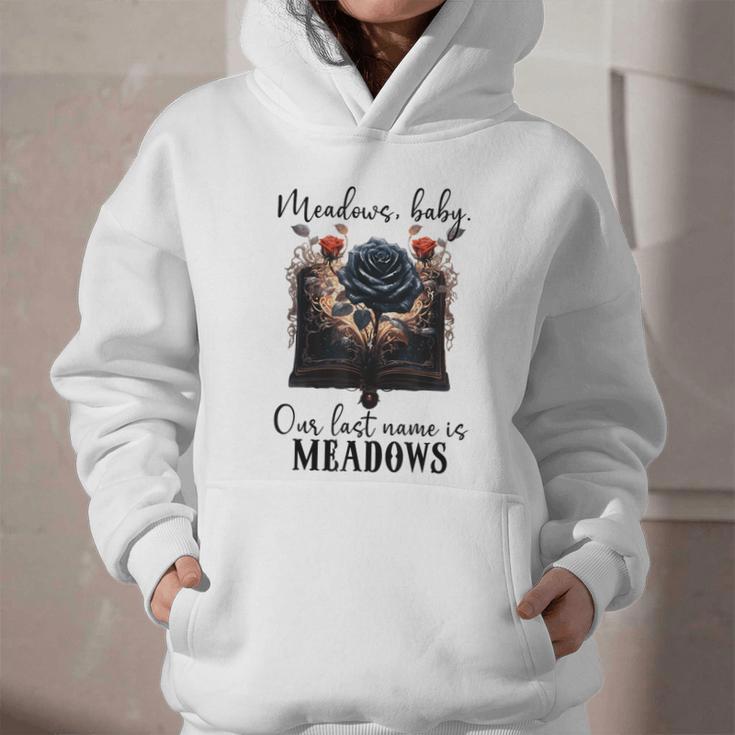 Meadows Baby Our Last Name Is Meadows Dark Romance Smut Book Graphic Youth Hoodie