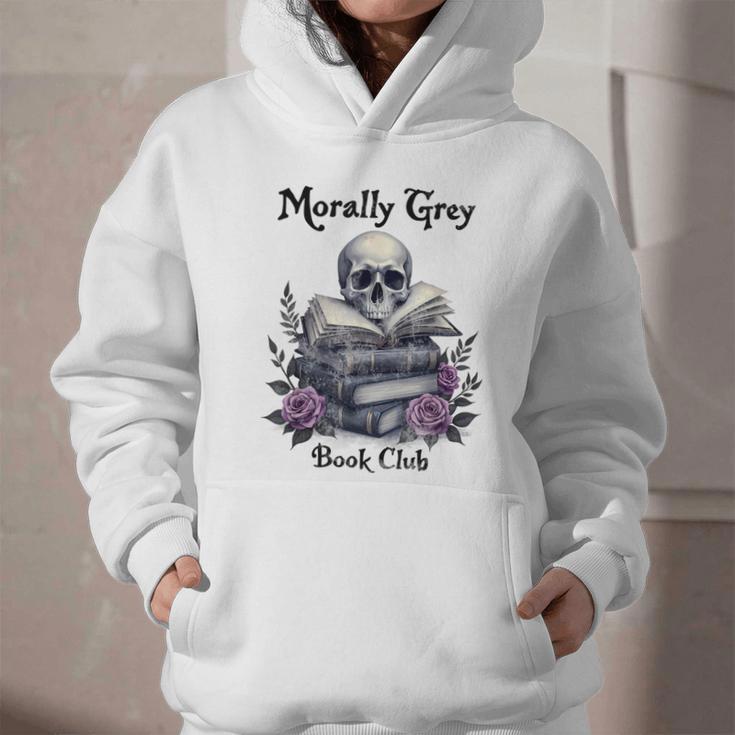 Morally Grey Book Club Gothic Vintage Style Graphic Youth Hoodie