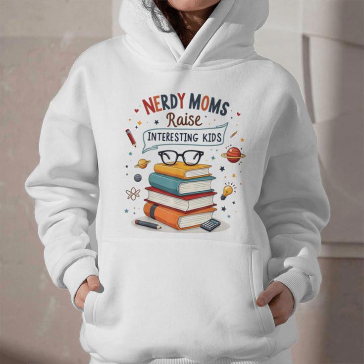 Nerdy Moms Raise Interesting Kids Books Science Graphic Youth Hoodie