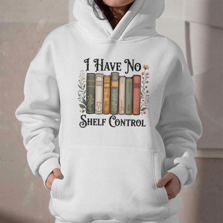 I Have No Shelf Control Flower Book Bookish Graphic Youth Hoodie
