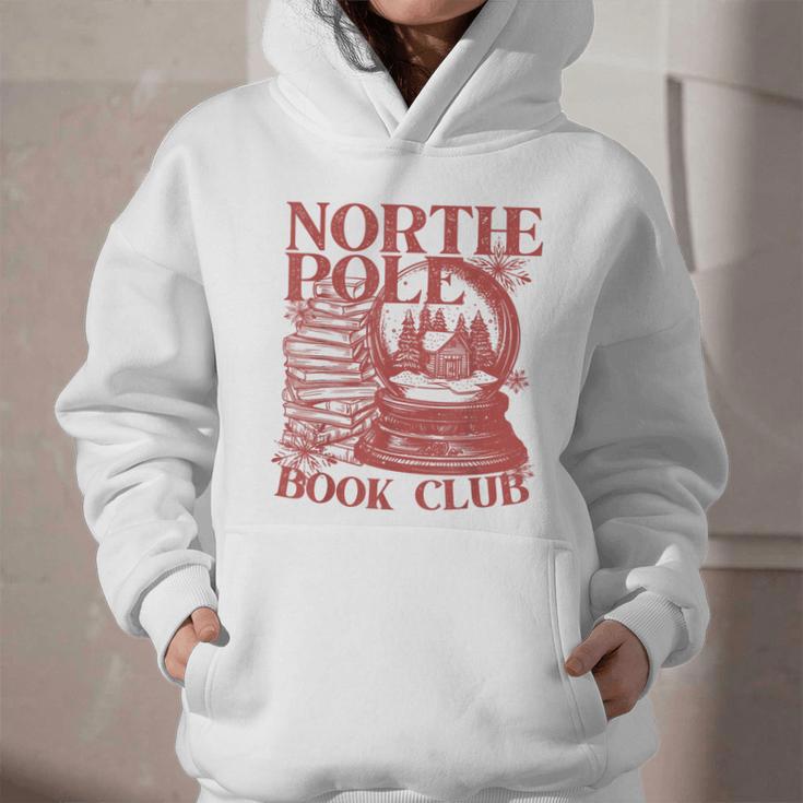 North Pole Book Club Christmas Graphic Youth Hoodie North Pole Book Club Christmas Graphic Youth Hoodie