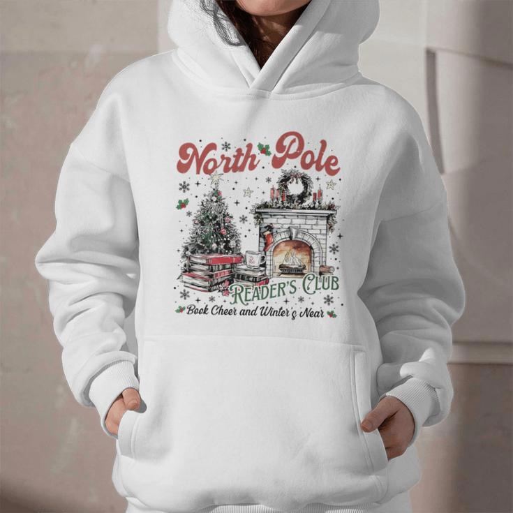North Pole Book Club Book Lover Bookish Bookworm Christmas Graphic Youth Hoodie North Pole Book Club Book Lover Bookish Bookworm Christmas Graphic Youth Hoodie