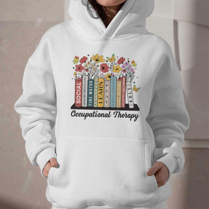 Occupational Therapy Wildflower Book OT Therapist Assistant Graphic Youth Hoodie