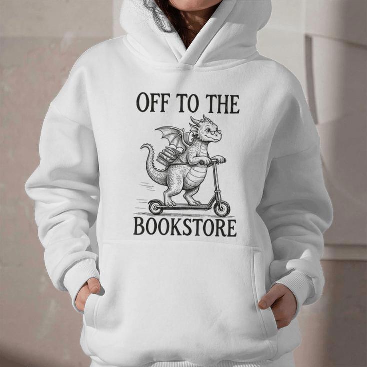 Off To The Bookstore Reading Bookworm Graphic Youth Hoodie