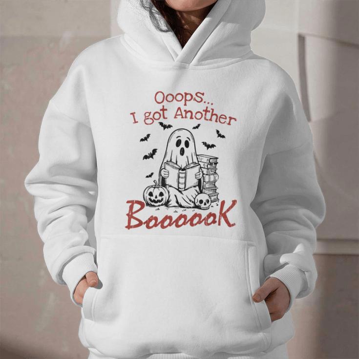 Oops I Got Another Book Boo Ghost Read Book Graphic Youth Hoodie
