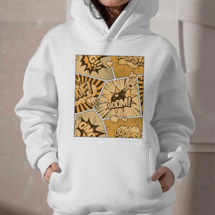 Orange Comic Book Orange Color Graphic Premium Tri-Blend Graphic Youth Hoodie
