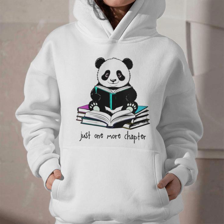 Panda Reading Chapter Books Graphic Youth Hoodie