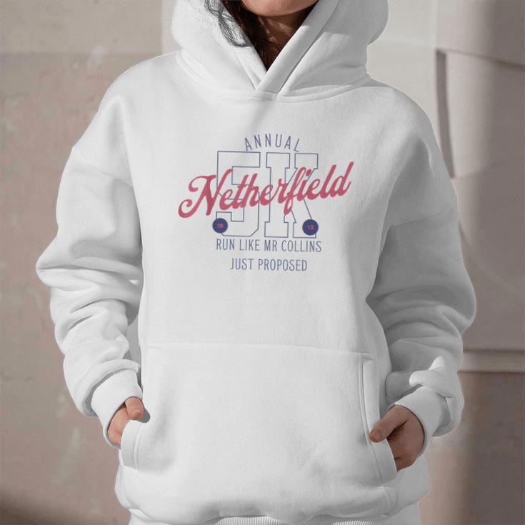 Pride And Prejudice Run Like Mr Collins Just Proposed Book Graphic Youth Hoodie