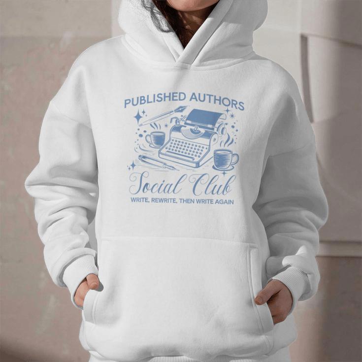 Published Authors Social Club Women Vintage Poet Book Writer Graphic Youth Hoodie Published Authors Social Club Women Vintage Poet Book Writer Graphic Youth Hoodie