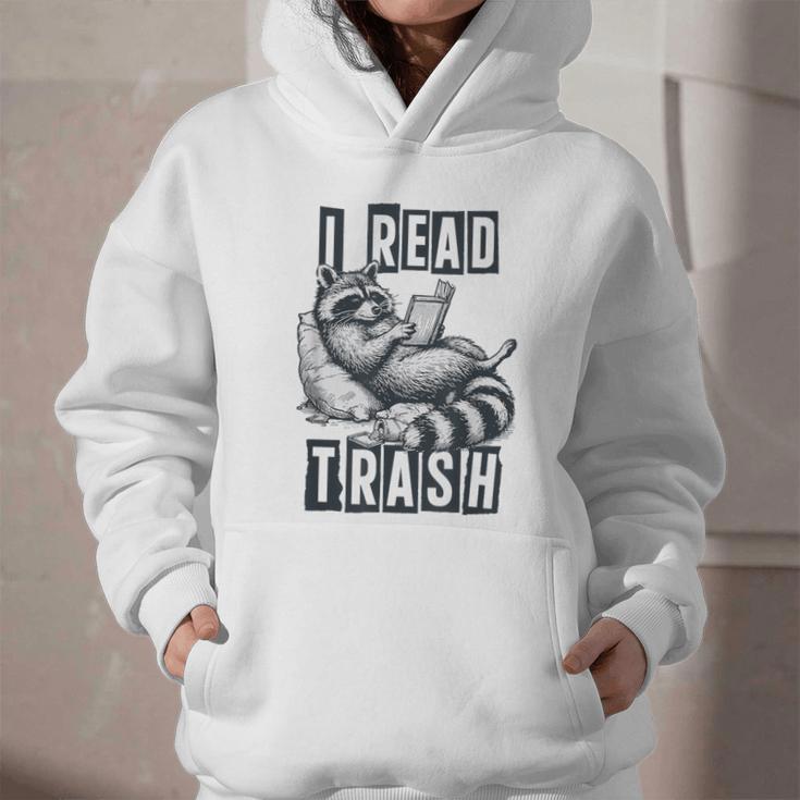 Racoon Reading Spicy Smutty Book Booktok I Read Trashy Books Graphic Youth Hoodie