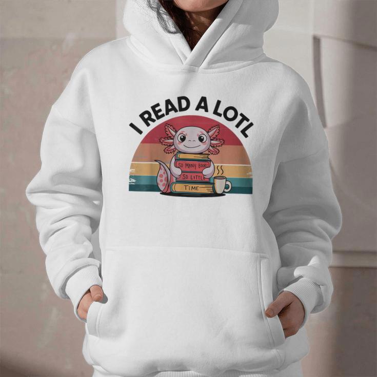 I Read Alotl Axolotl Retro Reading Books Lover Vintage Graphic Youth Hoodie I Read Alotl Axolotl Retro Reading Books Lover Vintage Graphic Youth Hoodie