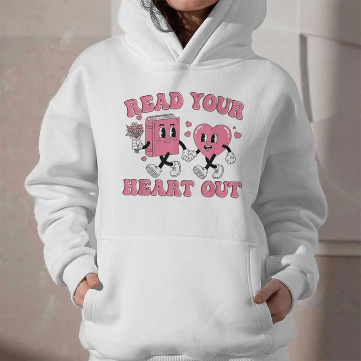 Read You Heart Out Reading Teacher Valentines Day Book Lover Graphic Youth Hoodie Read You Heart Out Reading Teacher Valentines Day Book Lover Graphic Youth Hoodie