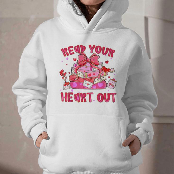 Read Your Heart Out Teacher Valentine Reading Book Lover Graphic Youth Hoodie Read Your Heart Out Teacher Valentine Reading Book Lover Graphic Youth Hoodie