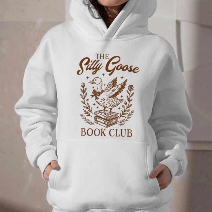 Reading Book Lover Bookish Librarian Silly Goose Book Club Graphic Youth Hoodie