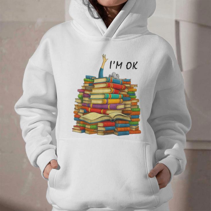 Reading Books Librarian Reader Nerd I'm Ok Teacher School Graphic Youth Hoodie Reading Books Librarian Reader Nerd I'm Ok Teacher School Graphic Youth Hoodie