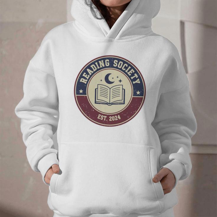 Reading Society Est 2024 Vintage Book Club Graphic Youth Hoodie Reading Society Est 2024 Vintage Book Club Graphic Youth Hoodie
