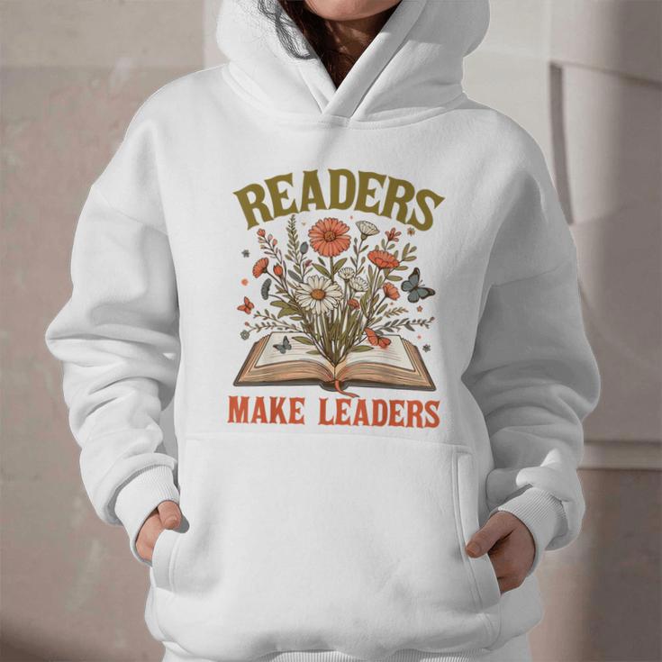 Reading Squad Book Lover Bookish Floral Readers Make Leaders Graphic Youth Hoodie