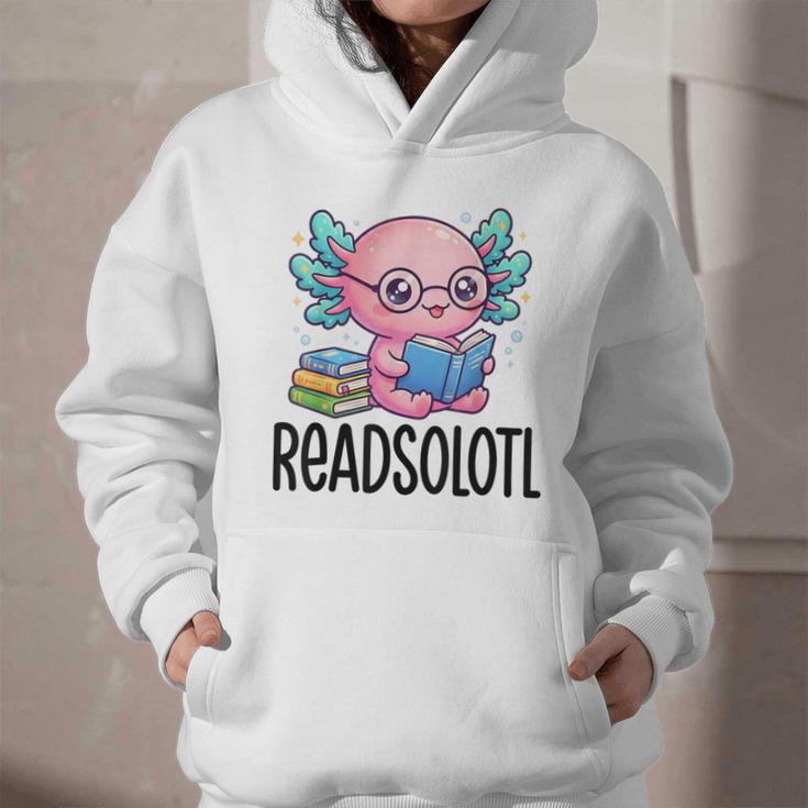 Readsolotl Cute Axolotl Reading Book Kawaii Pink Aesthetic Graphic Youth Hoodie Readsolotl Cute Axolotl Reading Book Kawaii Pink Aesthetic Graphic Youth Hoodie