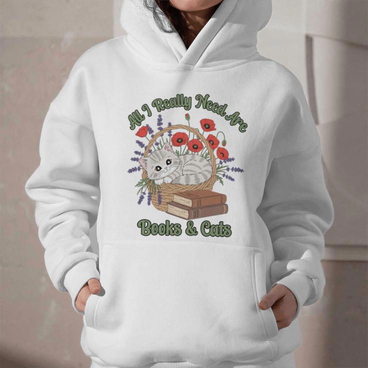 All I Really Need Are Books And Cats Book Lover Tee Graphic Youth Hoodie All I Really Need Are Books And Cats Book Lover Tee Graphic Youth Hoodie